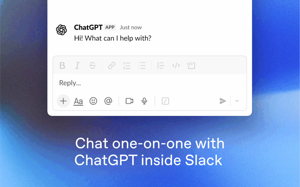 ChatGPT app for Slack