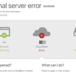 cloudflare error