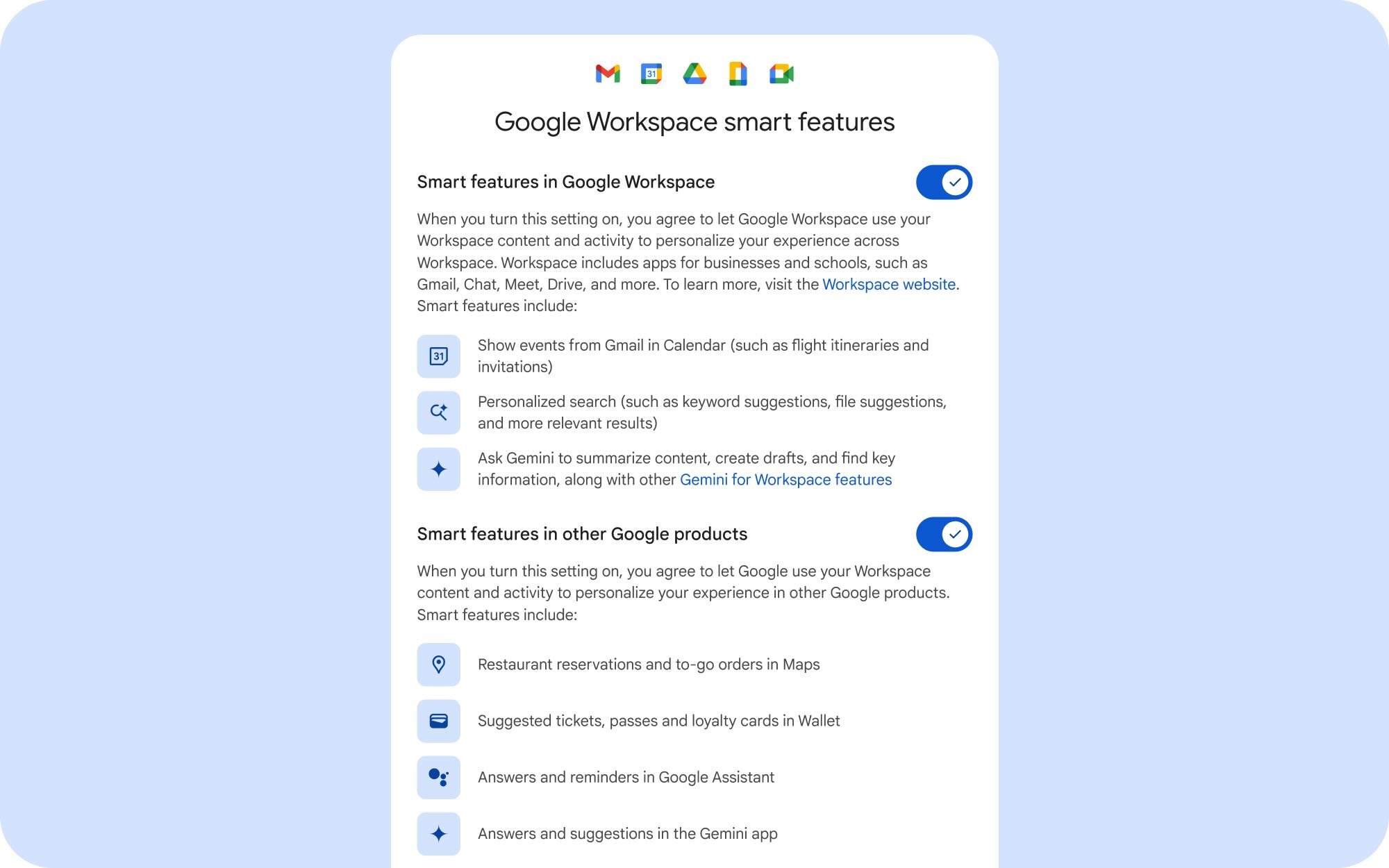 google smart features